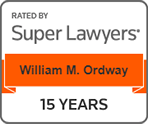 Rated By Super Lawyers | William M. Ordway | 15 Years