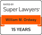 Rated By Super Lawyers | William M. Ordway | 15 Years